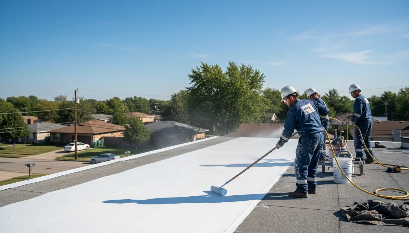 Commercial roof coating in Kingston Mines, IL near me